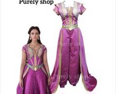 【実写版　アラジン】ダリア　dハロ仮装 Amazon.co.jp: [ラゾエ] ズニー 実写版アラジン ダリア ドレス D