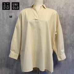 UNIQLOコットンリラックススキッパーシャツ(7分袖）*美品*のサムネイル