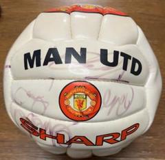 1997年シャープカップ マンチェスター・ユナイテッド サイン入りサッカーボール 1997年シャープカップ マンチェスター・ユナイテッド サイン入り