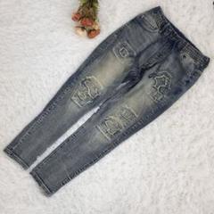 ★OILCAKE★オイルケーキ デニムパンツ ダメージ ストレッチ【S】