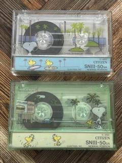 SNOOPY スヌーピー カセットテープ シチズン SNⅢ-50GA 当時物