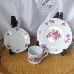 アビランド フランス リモージュ カップ&ソーサー トリオ(1客)