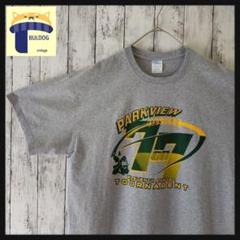 アメリカ古着　半袖Tシャツ　XL　PORT　プリントPARKVIEW　グレー