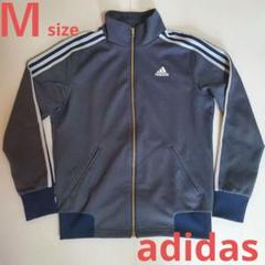 サイズO 美品 adidas アディダス　トラックジャケット　ネイビー×白 adidas アディダス トラックジャケット 白 ネイビー ホワイト 万