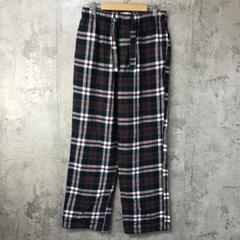 yz78古着　チェックパンツ　パジャマパンツ　紺　緑　赤　白　90s Y2K