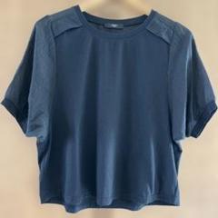 NICOLE 黒　半袖Tシャツ 異素材使い