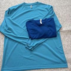 glimmer 長袖Tシャツ 4L 青　水色　セット　アンダーシャツ　２枚