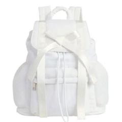 完売 タグ付き 新品 merry jenny フリルバックパック オフホワイト merry jenny フリルバックパック（オフホワイト） -ファッション