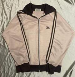 アディダス　ジャージ　ベージュ　ブラウン　西ドイツ時代　ビッグサイズ　実寸　XL アディダス ジャージ ベージュ ブラウン 西ドイツ時代 デサント
