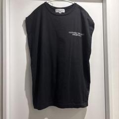 Americana ブラック ノースリーブTシャツ