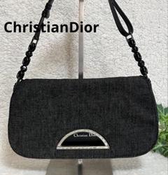 Christian Dior ショルダーバッグ マリスパール ブラックデニム