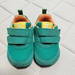 Mizuno ベビーシューズ 緑色 ベルクロ式