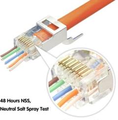【大特価‼️】RJ45コネクタ 黄色 新品未使用　25個入り