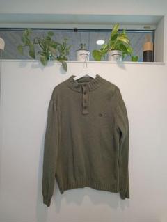 CHAPS オリーブグリーン ハーフジップセーターのサムネイル