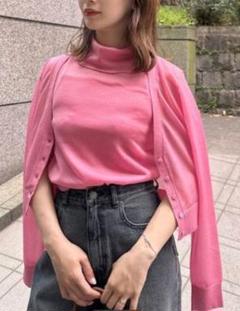 SNIDEL　シアーニットアンサンブル　ピンク