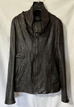 JULIUS PERMANENT 21AW ジャットネックレザーブルゾン JULIUS PERMANENT 21AW ジャットネックレザーブルゾン