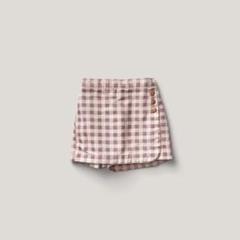 soor ploom, olive skort Gingham