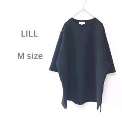 リル　LILL トップス　レディース　半袖　ゆったり　M ブラック　黒　シンプル