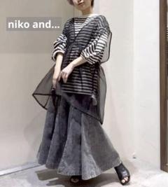 やっさんniko and ... フラワーオーガンジーベストブラック未使用 未使用品です】ニコアンド フラワーオーガンジーベスト - メルカリ
