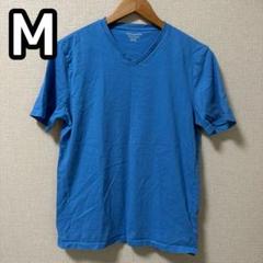 Tシャツ Vネック レギュラーフィット 半袖 メンズ 水色 Ｍ