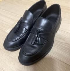 美品【ZARA】ザラ　コインローファー(24)エナメル　タッセル　ブラック　37 ZARA タッセル付きエナメル風ローファー size:37 - メルカリ