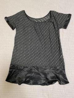 ペーパーチェスト 水玉 黒 トップス チュニック ワンピース 水玉