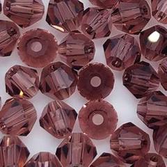 クリスタルガラスビーズ 4mm アクセサリー パーツ ビーズ アメジスト