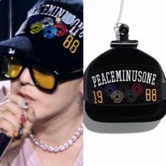 G-DRAGON★キャップ 黒★ジヨン GD g-dragon ロングストラップ キャップ 帽子 黒 超長 男女兼用 G-DRAGON