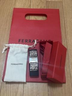 【未使用美品】Ferragamo フェラガモ バレッタ ピンク レザー 外箱つき 未使用美品】Ferragamo フェラガモ バレッタ ピンク レザー 外箱つき