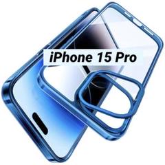 iPhone 15 Pro 用 ケース 強化ガラス カメラスタンド
