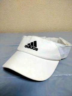 【美品・女性用】adidas ホワイトサンバイザー