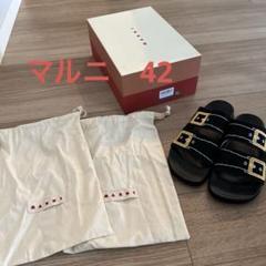 MARNI TROMPE LOEIL SANDALS サンダル ブラック 42 MARNI TROMPE LOEIL SANDALS サンダル ブラック 42 - メルカリ