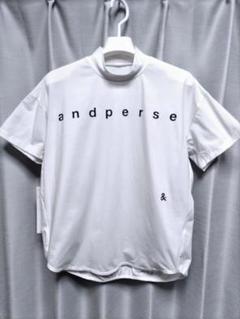 新品　アンパスィ　モックネック　白　ワイドシルエット