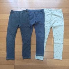 ユニクロ UNIQLO サイズ110 10分丈レギンスパンツ 3枚組 中古品