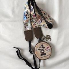 美品】ディズニーランド 35周年 カメラストラップ 一眼レフ