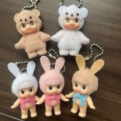 うさぎコスチュームキューピー3種コンプ、くまコスチューム