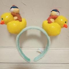 ディズニー カチューシャ チップとデール アヒル スイスイサマー