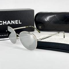 CHANEL サングラス 4206 メタル オーバル リフレクター グリーン CHANEL サングラス 4206 メタル オーバル リフレクター グリーン