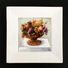 マイセン 「卓上の果物」H・ブレチュナイダー  陶板画 14.5センチ m98976242524_1.jpg?1671072906