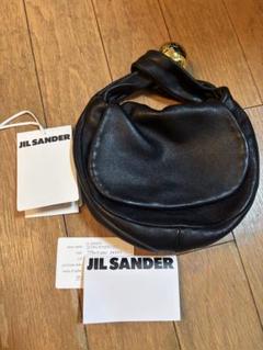 JIL SANDER ブラックレザーハンドバッグ　SPHERE