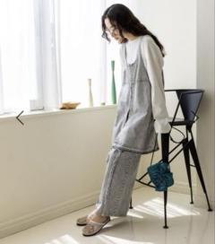 新品未使用2024AWニコアンド　ケミカルグラデーションデニムmd niko and（ニコアンド）の「【NKJ 2024AW】FRINGE WIDE DENIM