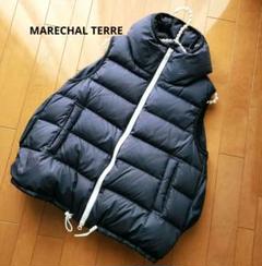 MARECHAL TERRE 黒 ダウンベスト MARECHAL TERRE /マルシャルテル ダウンベスト ファーベスト