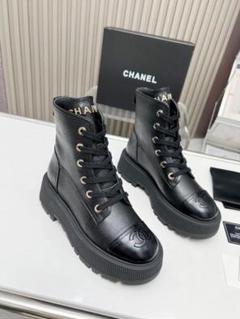 CHANELココマークショートブーツA5707F 331/2