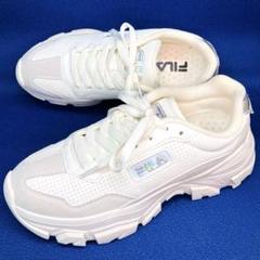 【未使用級】FILA 24.5cm厚底スニーカーAiuola FC-5238