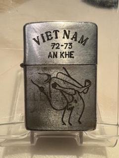 Zippo ジッポー 中古・ベトナムZIPPO 1972年製造 QUI NHON 71-72
