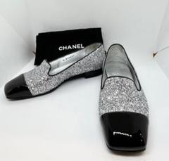鑑定済　正規品　美品　シャネル　ココマーク　パンプス　23.5　スパンコール 鑑定済正規品☆美品 シャネル ココマーク パンプス 23.5