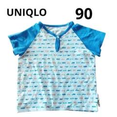 ユニクロ UNIQLO 車プリント シャツ 半袖 肌着 90