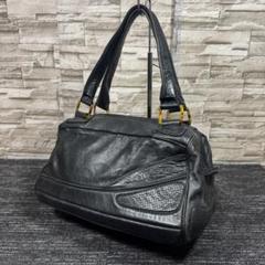 DIESEL ディーゼル レザー ミニボストンバッグ ブラック - メルカリ