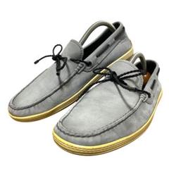 ※2 TOD'S デッキシューズ ドライビング グレー イタリア製 スエード
