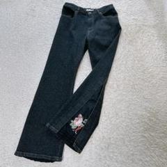 ピンクハウス★美品★エターナルローズ刺繍ストレッチデニムパンツ★デニムクロ セール】 エターナルローズ刺繍ストレッチデニムパンツ （デニム